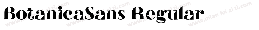 BotanicaSans Regular字体转换